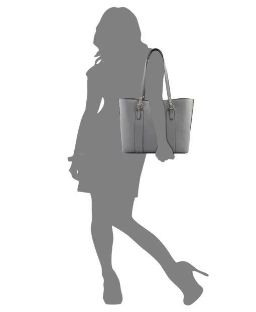 Alfani Women's Tote Handbag Multi Compartments, Parchment Snake - Image 2