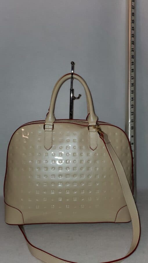 Arcadia Daisy Patent Leather Grab Handbag - Image 4