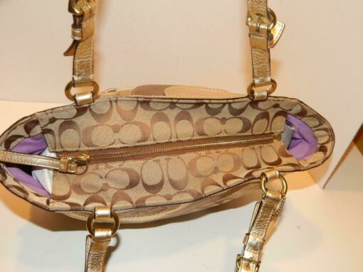 Coach Gallery Patchwork Legacy Signature C Leather Tote - Image 4