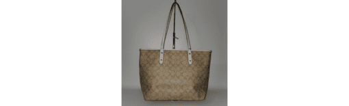 Coach 4455 Signature Zip Tote Khaki Saddle - Image 3