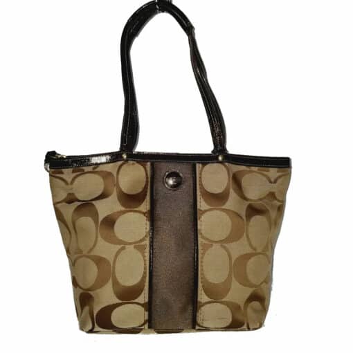 Coach Signature Stripe Tote - F21950