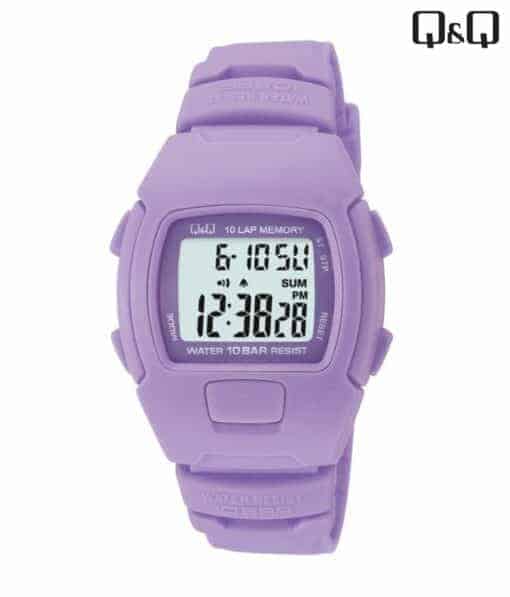 Q&Q Captivating Purple or White Digital Watch