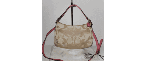 COACH Kristin Signature E/W Crossbody - Cream/Rose - Image 5