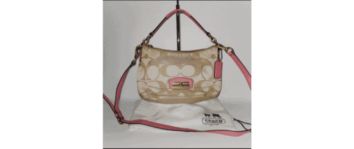 COACH Kristin Signature E/W Crossbody - Cream/Rose - Image 8