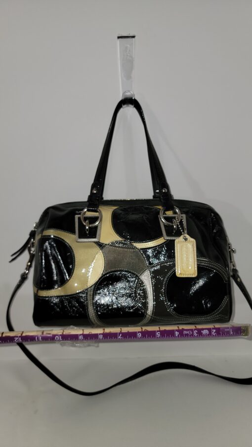 COACH F17186 LEATHER INLAID CONVERTIBLE SATCHEL BAG - Image 3