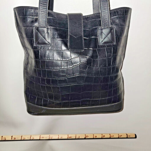 Dooney & Bourke Leather Crocodile Alligator Emossed Tote - Image 3