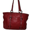 Coach Gallery East West Tote Red Premium Leather Purse Shoulder Bag F12343